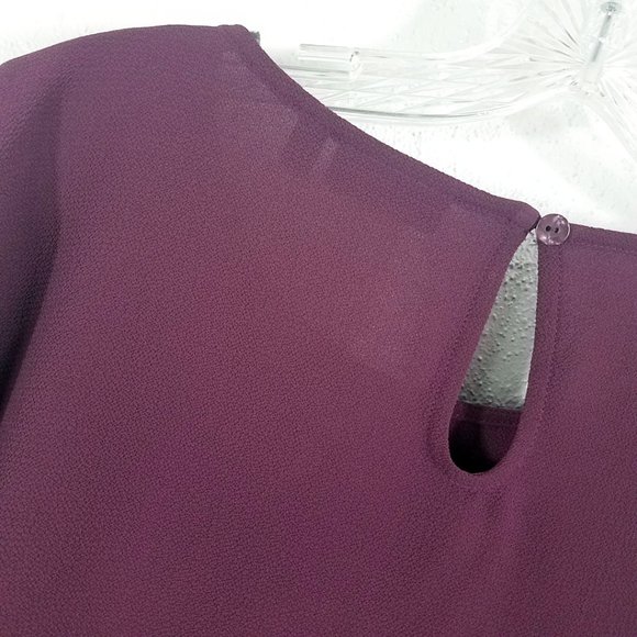 Apt 9 Women's Plum Peplum Top Size Large - Picture 7 of 13